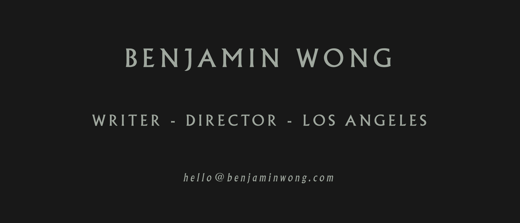BENJAMIN WONG
